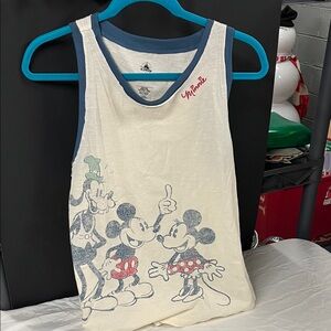 Disney Cream Tank Top with Red and Blue Details